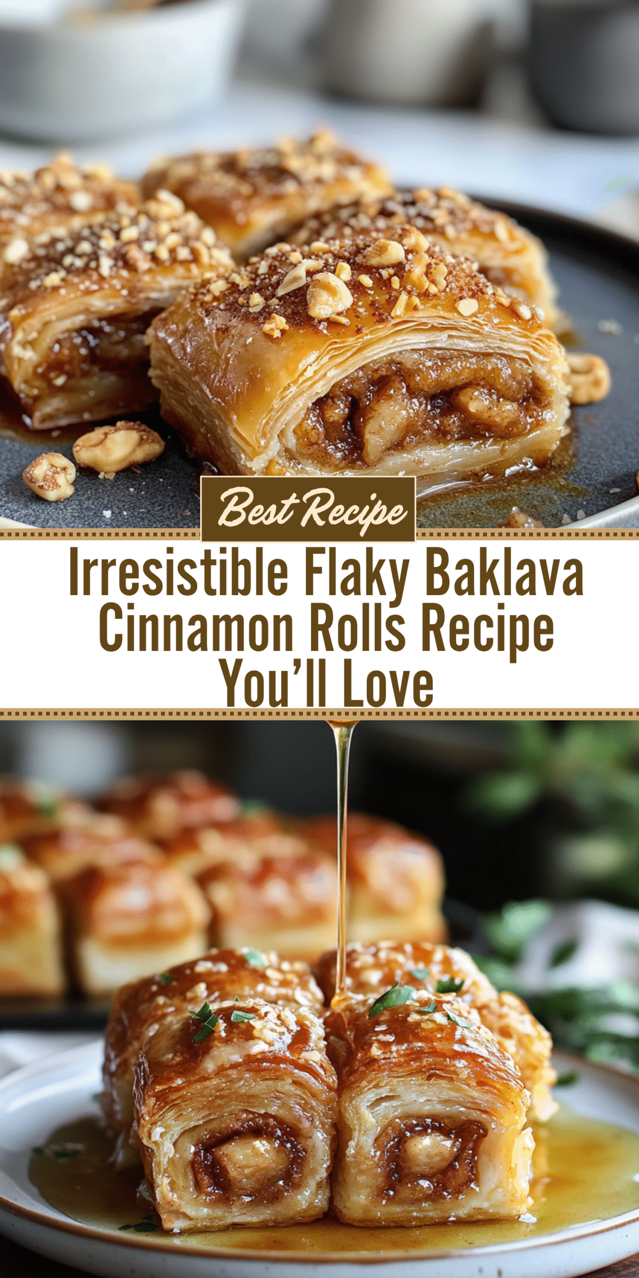Irresistible Flaky Baklava Cinnamon Rolls Recipe You’ll Love