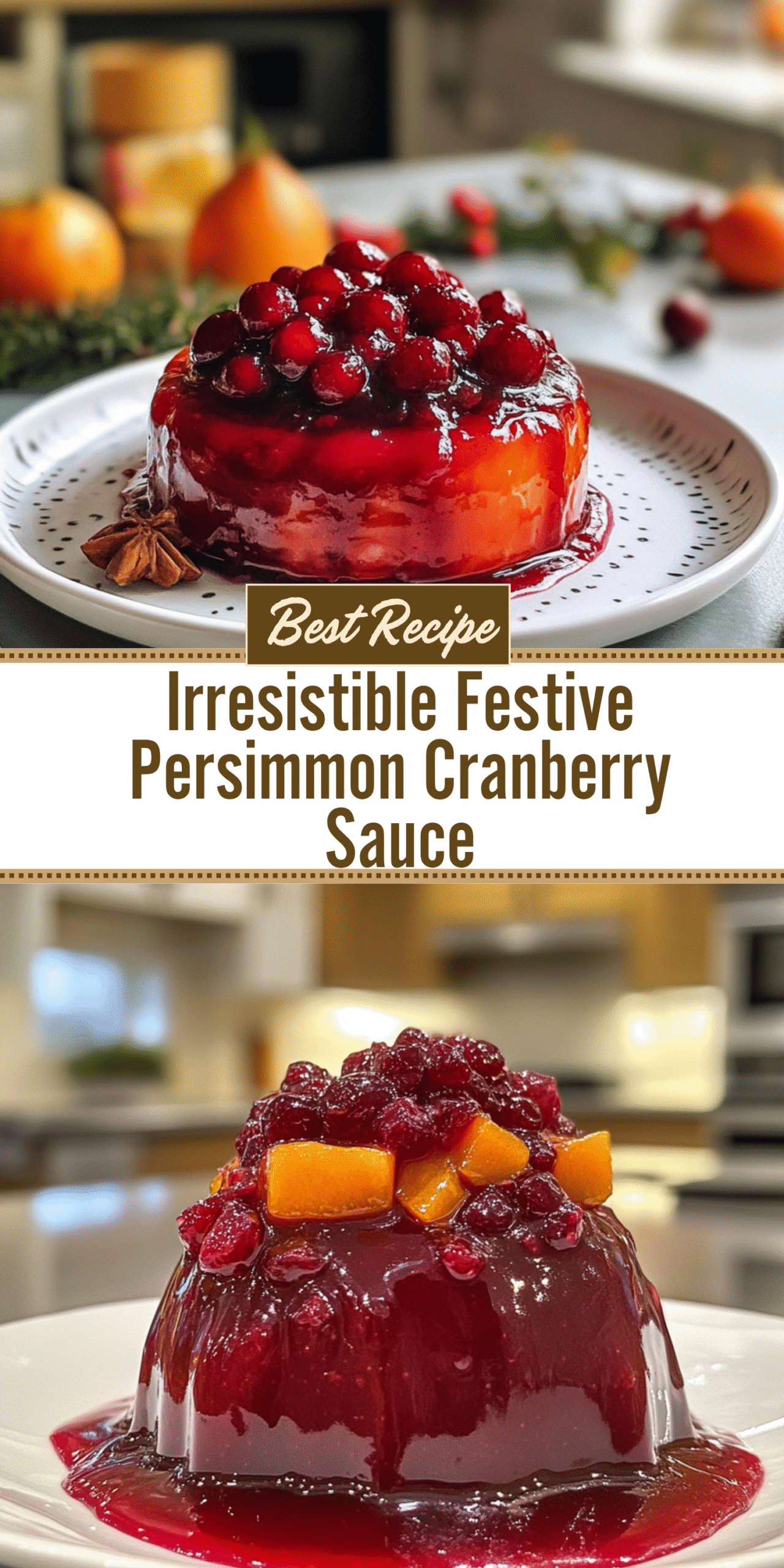 Irresistible Festive Persimmon Cranberry Sauce