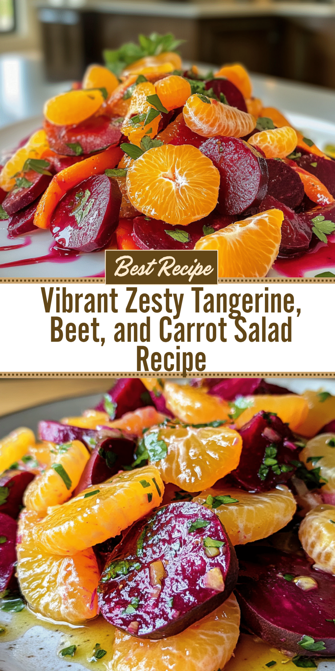 Vibrant Zesty Tangerine, Beet, and Carrot Salad Recipe