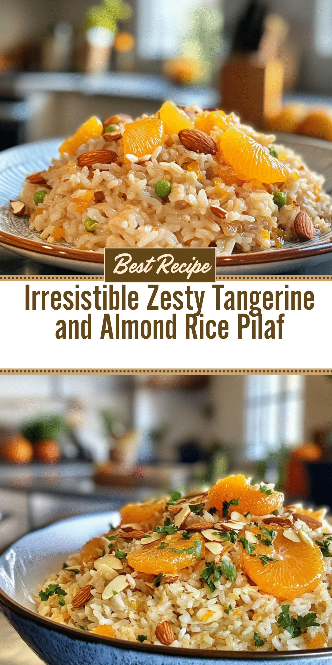 Irresistible Zesty Tangerine and Almond Rice Pilaf
