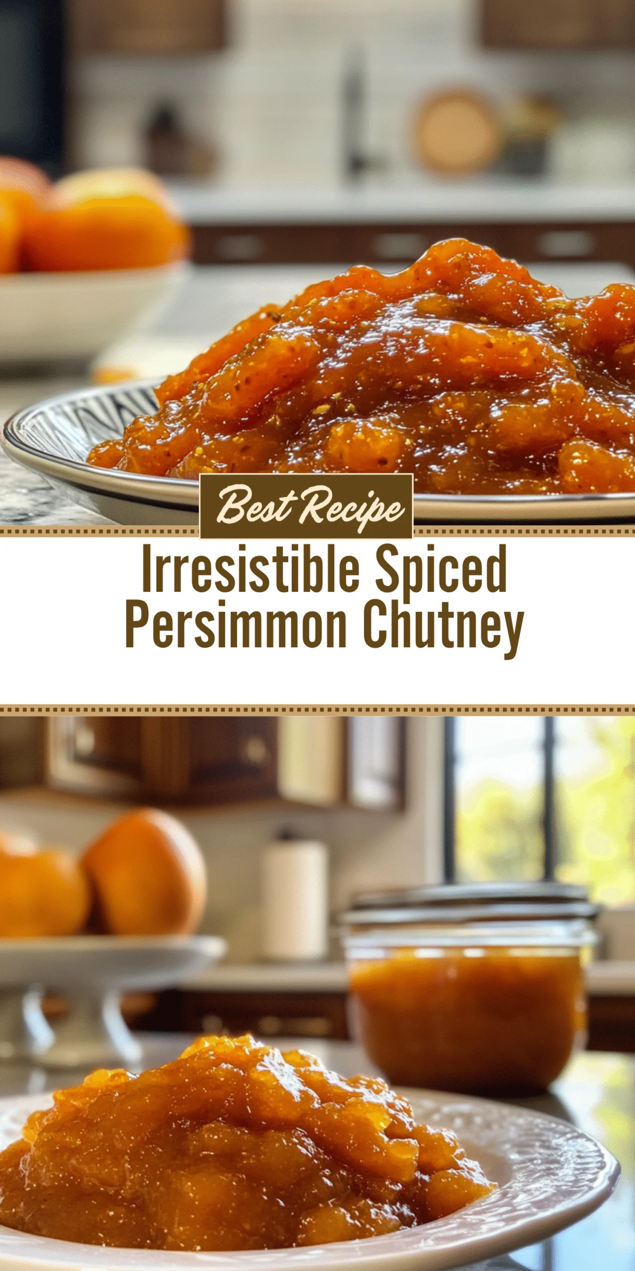 Irresistible Spiced Persimmon Chutney