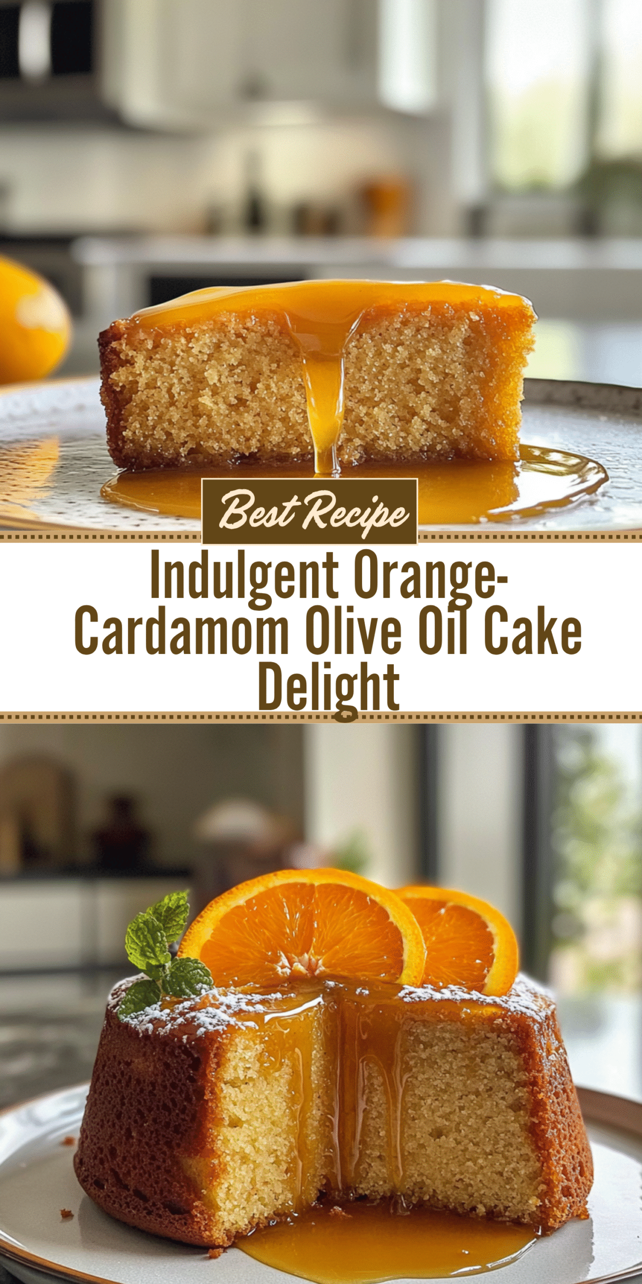 Indulgent Orange-Cardamom Olive Oil Cake Delight