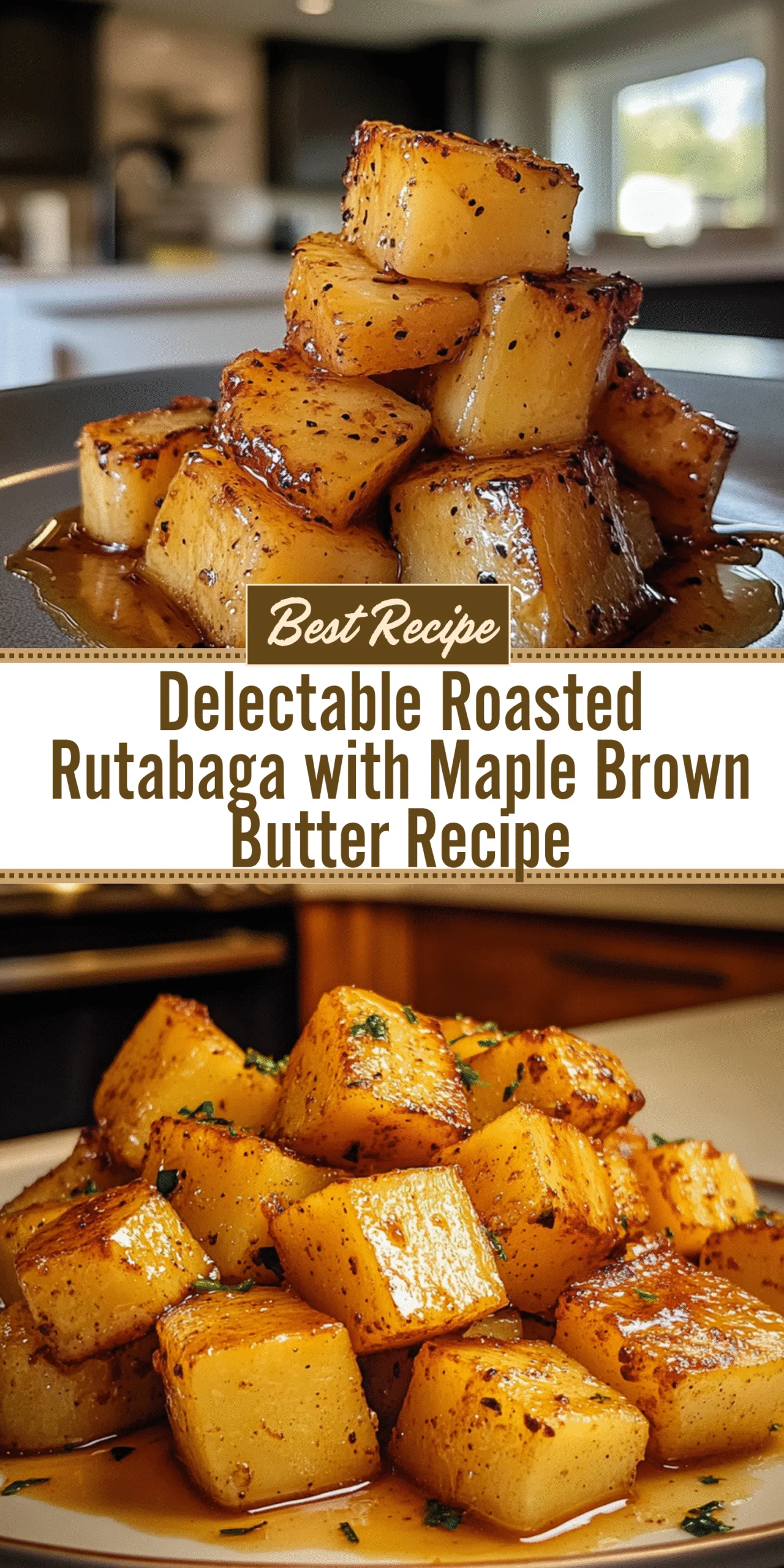 Delectable Roasted Rutabaga with Maple Brown Butter Recipe