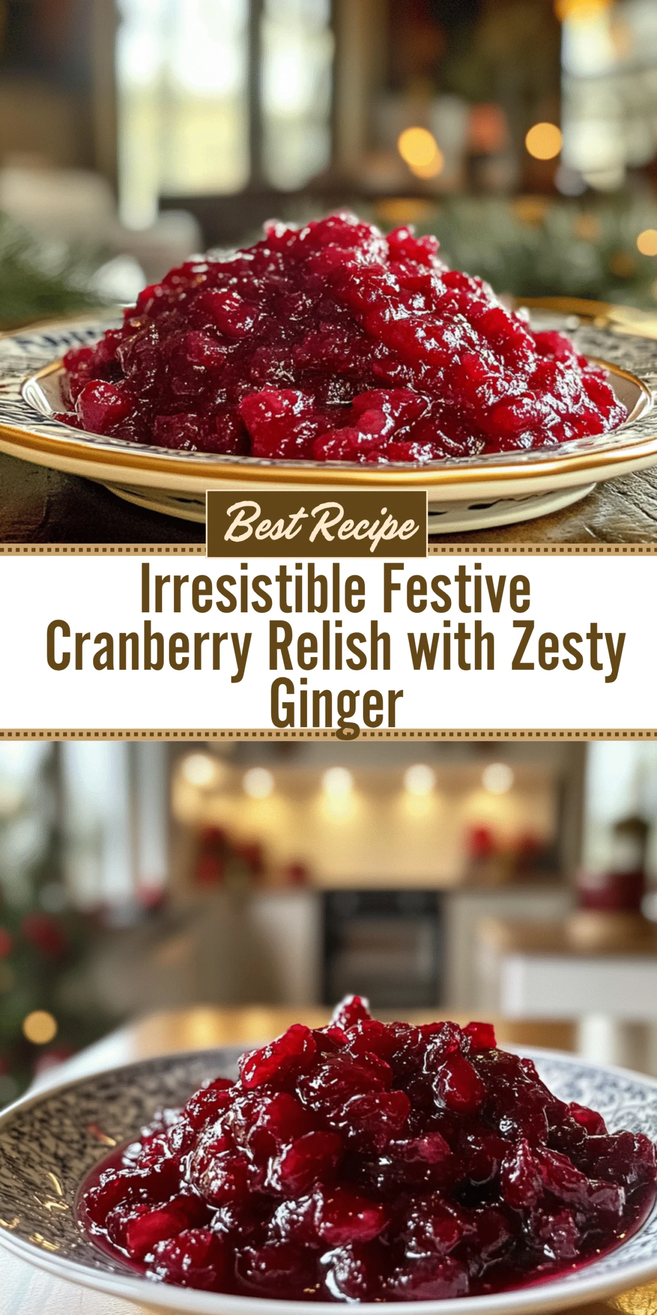 Irresistible Festive Cranberry Relish with Zesty Ginger
