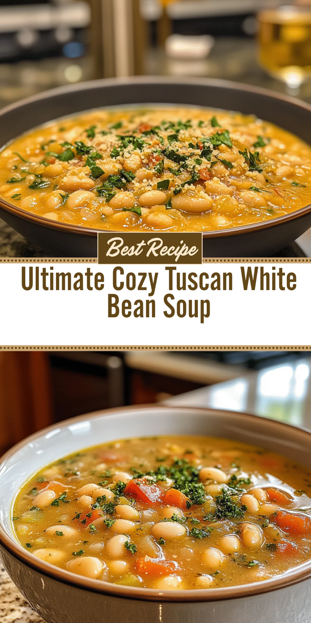 Ultimate Cozy Tuscan White Bean Soup