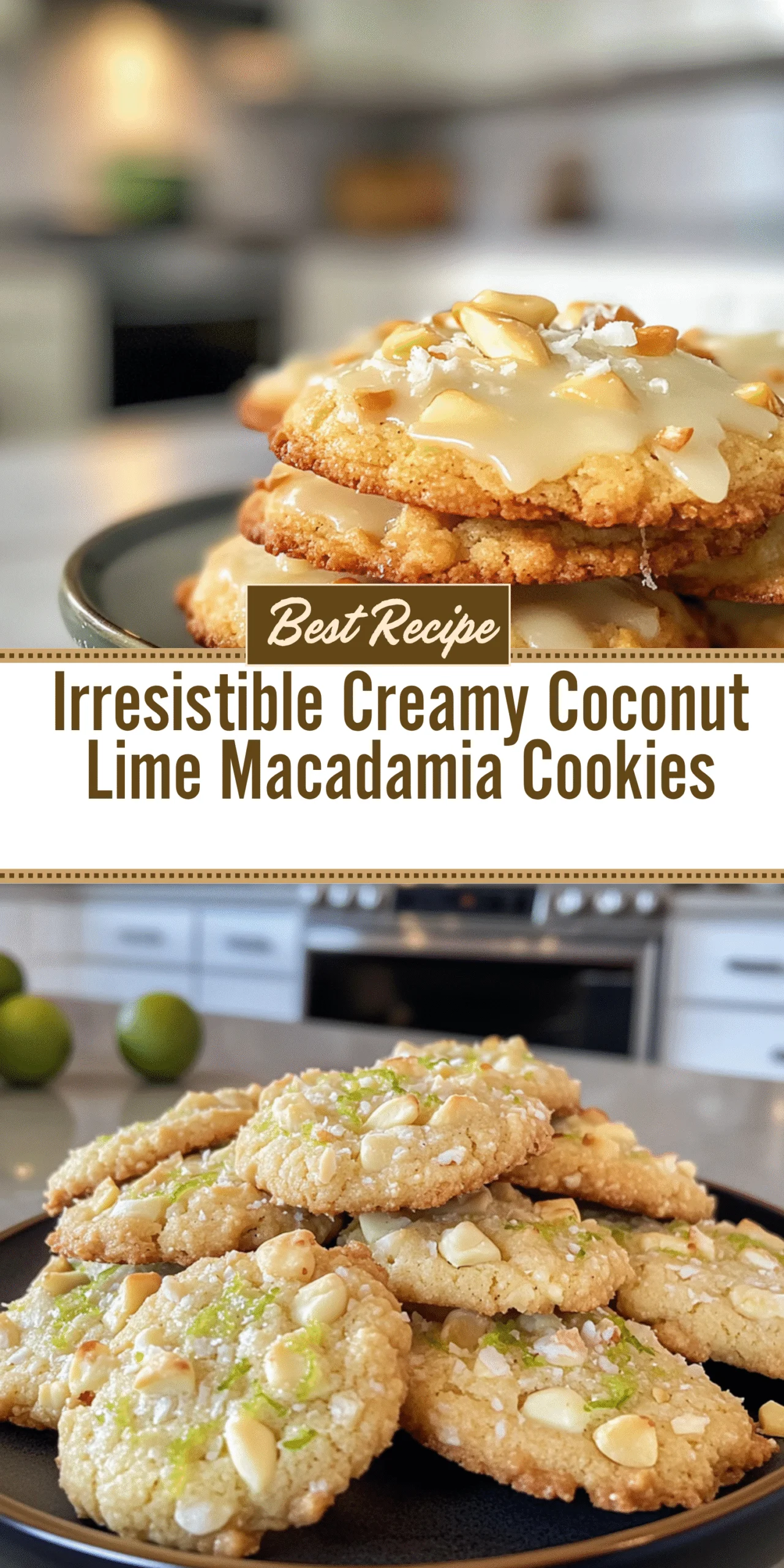 Irresistible Creamy Coconut Lime Macadamia Cookies