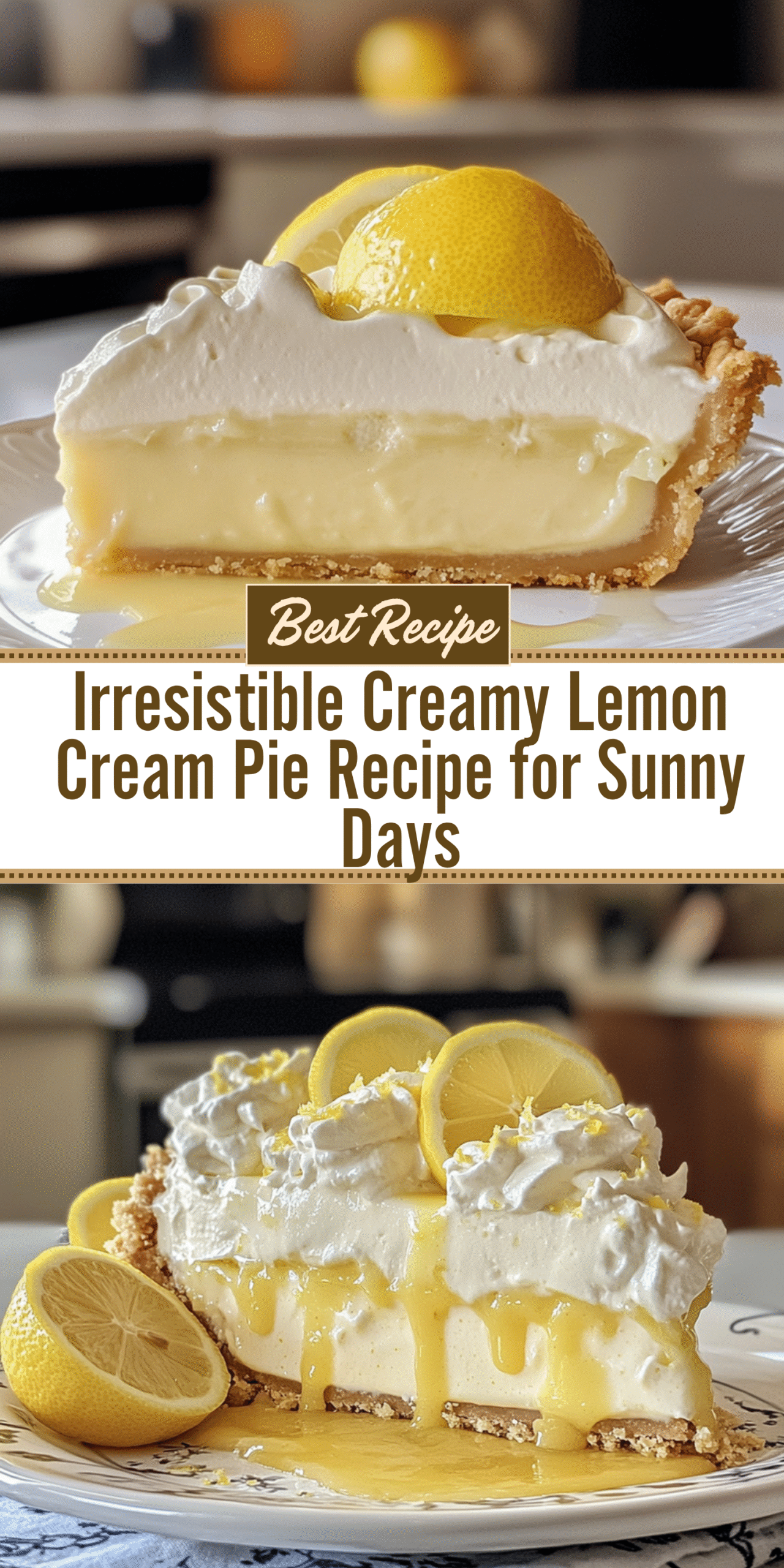 Irresistible Creamy Lemon Cream Pie Recipe for Sunny Days
