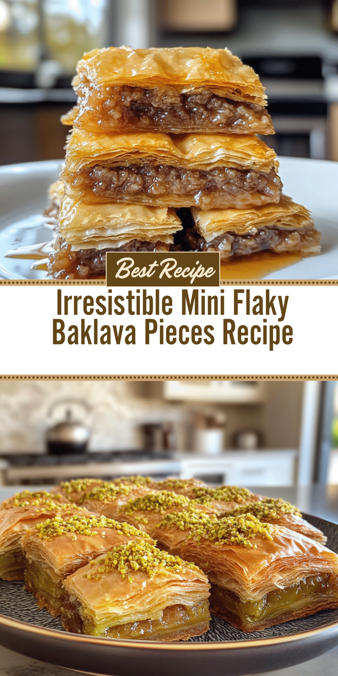Irresistible Mini Flaky Baklava Pieces Recipe