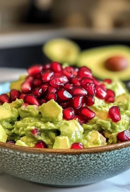 Irresistible Creamy Pomegranate and Avocado Guacamole