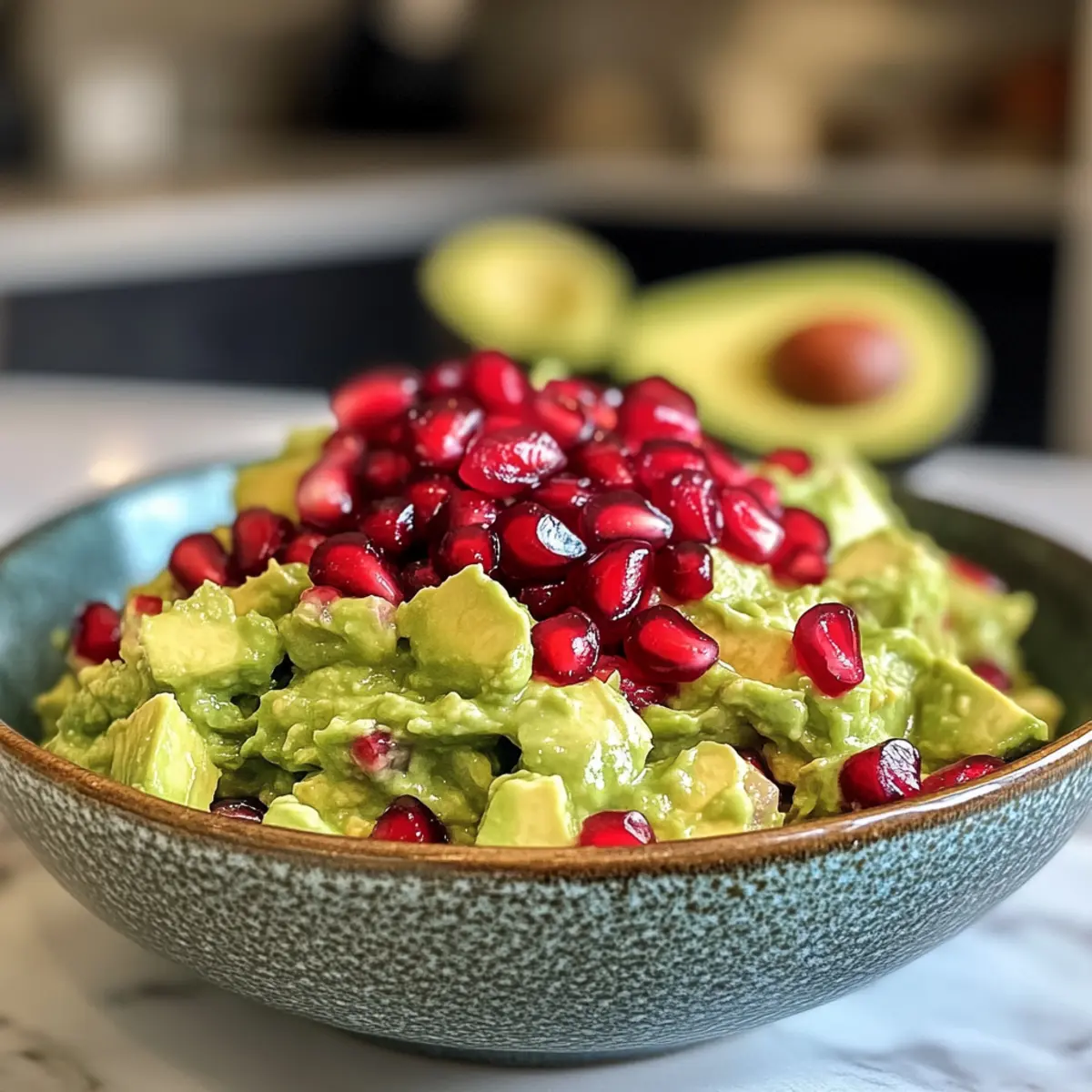 Irresistible Creamy Pomegranate and Avocado Guacamole