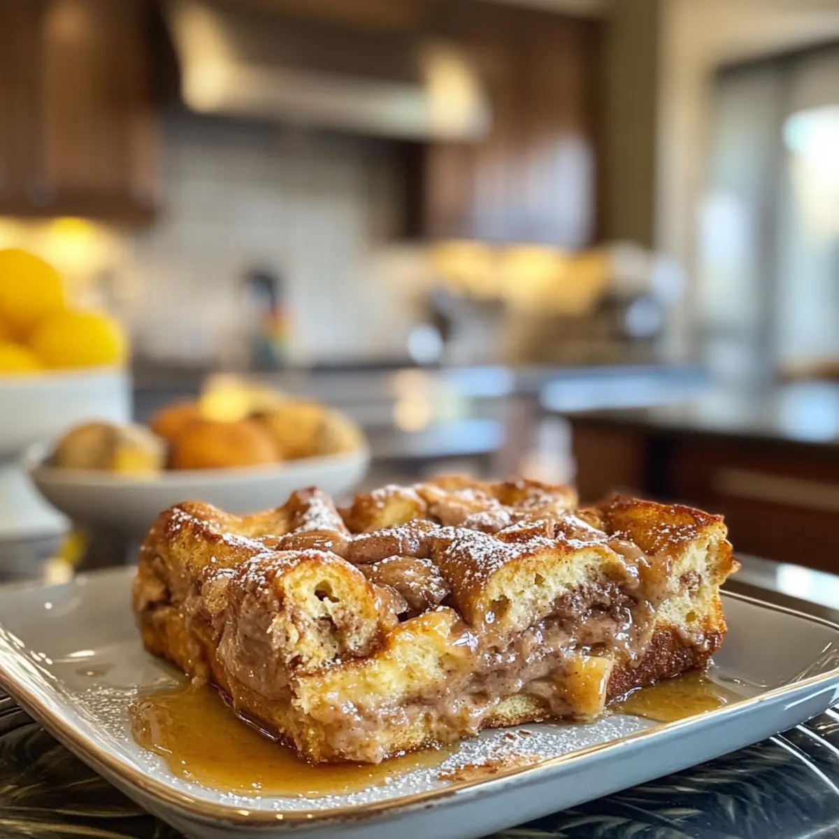 Irresistible Friendsgiving Cinnamon Roll French Toast Casserole