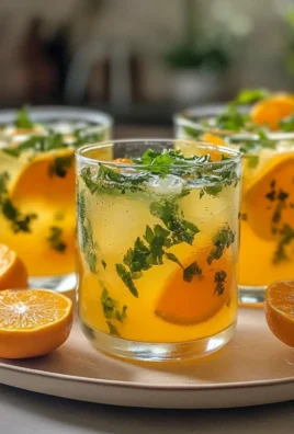 Zesty Refreshing Tangerine Lemonade with Fresh Herbs Recipe