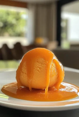 Irresistible Creamy Persimmon and Orange Sorbet