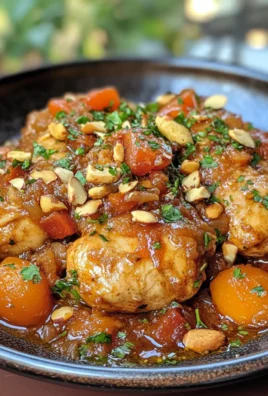 Irresistible Savory Chicken Tagine With Apricots and Almonds Recipe