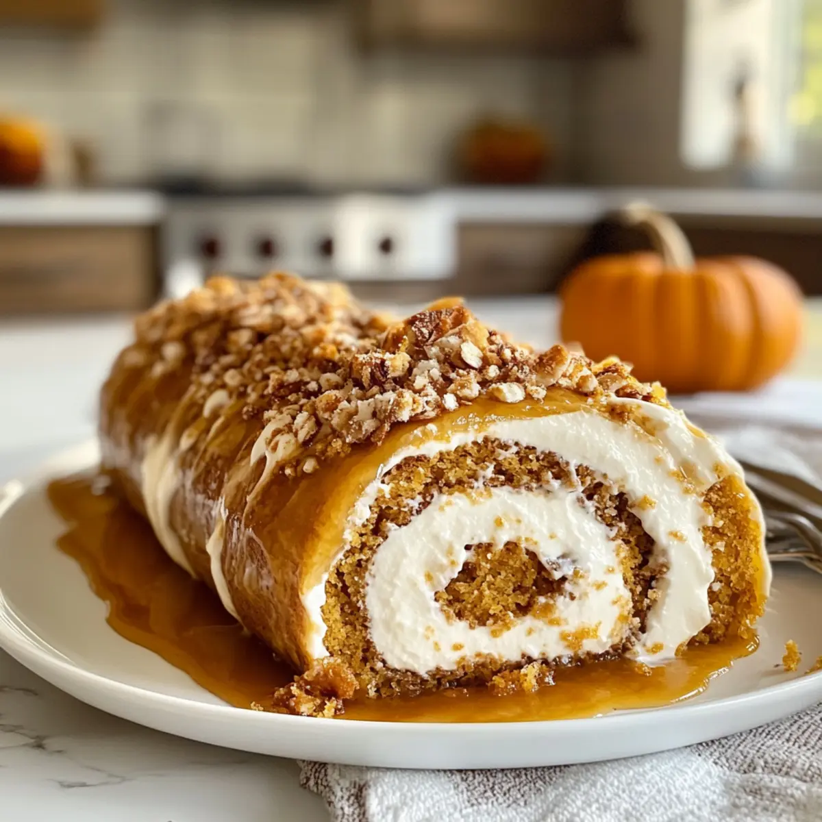 Irresistible Creamy Pumpkin Roll with Cream Cheese Filling Recipe