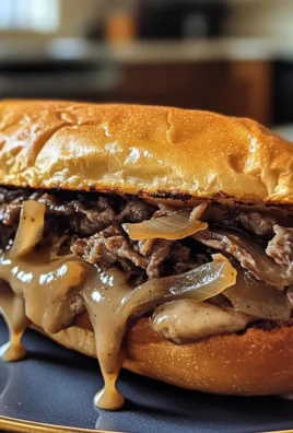 Ultimate Savory French Dip with Caramelized Onions & Garlic Aioli