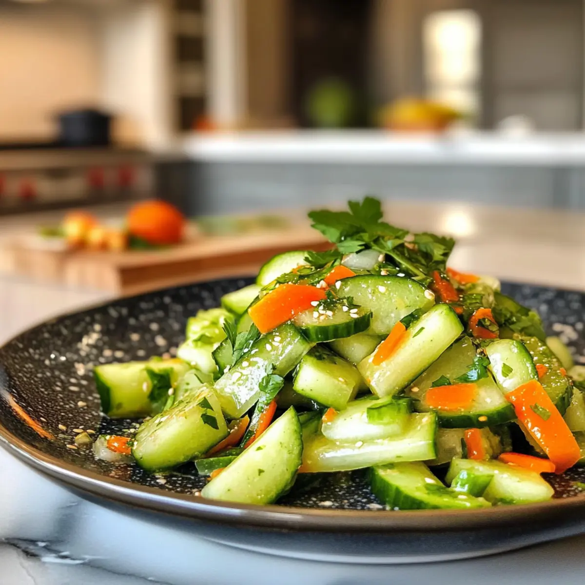 Refreshing Crisp Celery and Cucumber Salad
