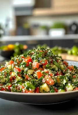 Zesty Refreshing Preserved Lime Tabbouleh Salad