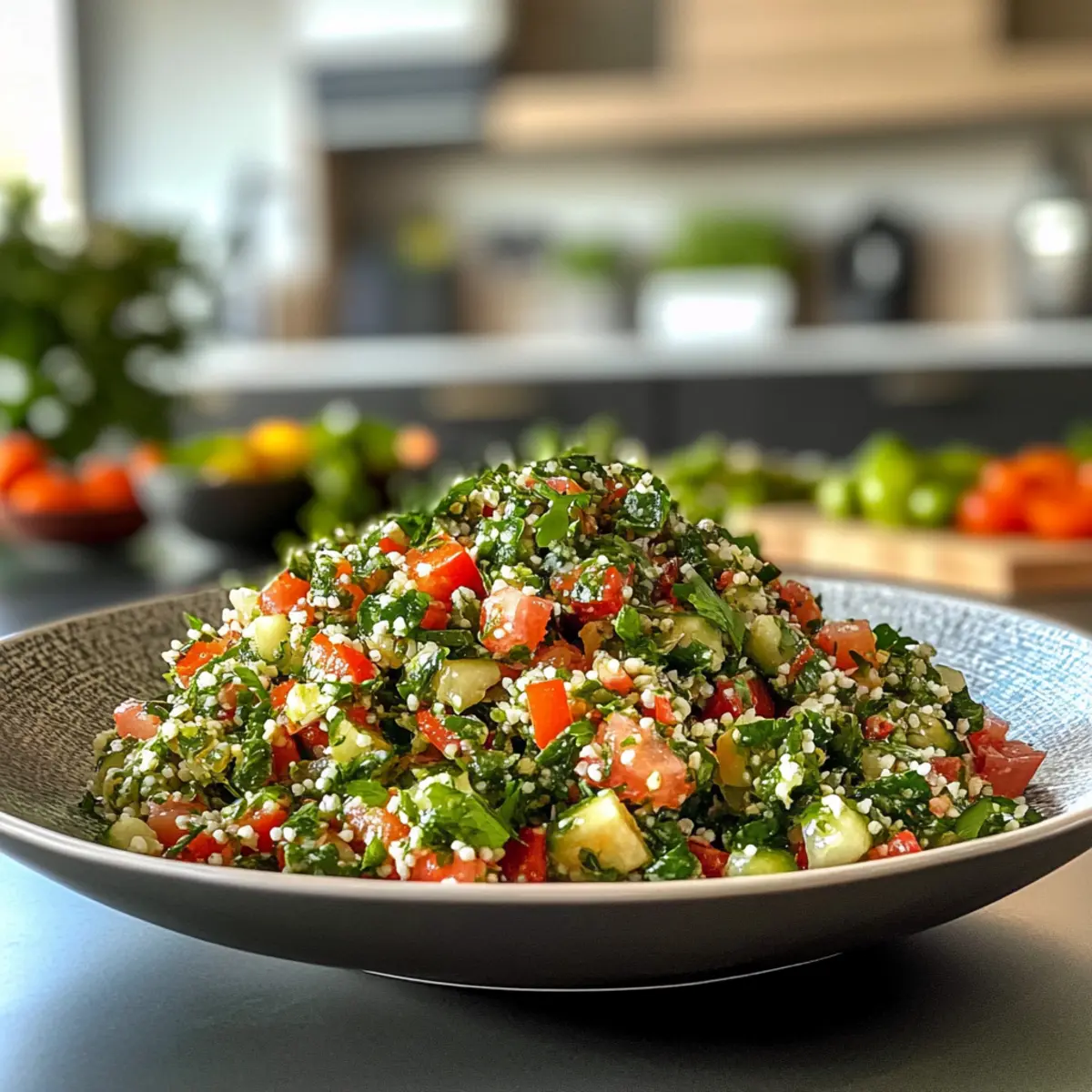 Zesty Refreshing Preserved Lime Tabbouleh Salad