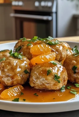 Irresistible Citrus Tangerine-Glazed Chicken Meatballs