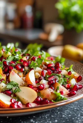 Irresistible Fresh Pomegranate and Pear Salad