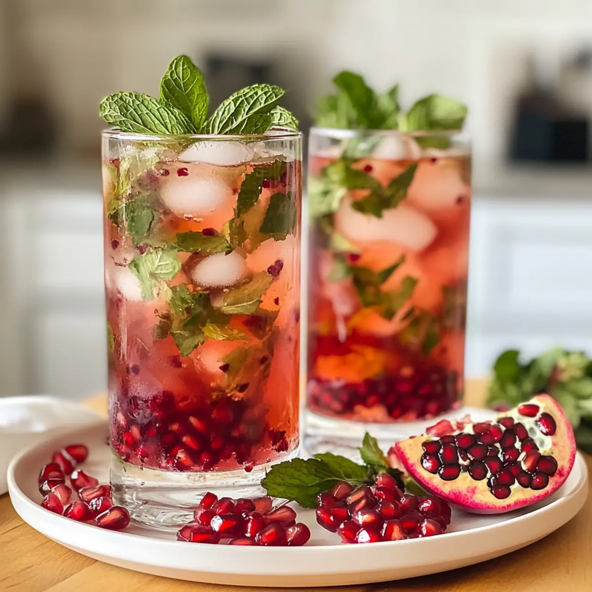Refreshing Pomegranate Mint Iced Tea Recipe