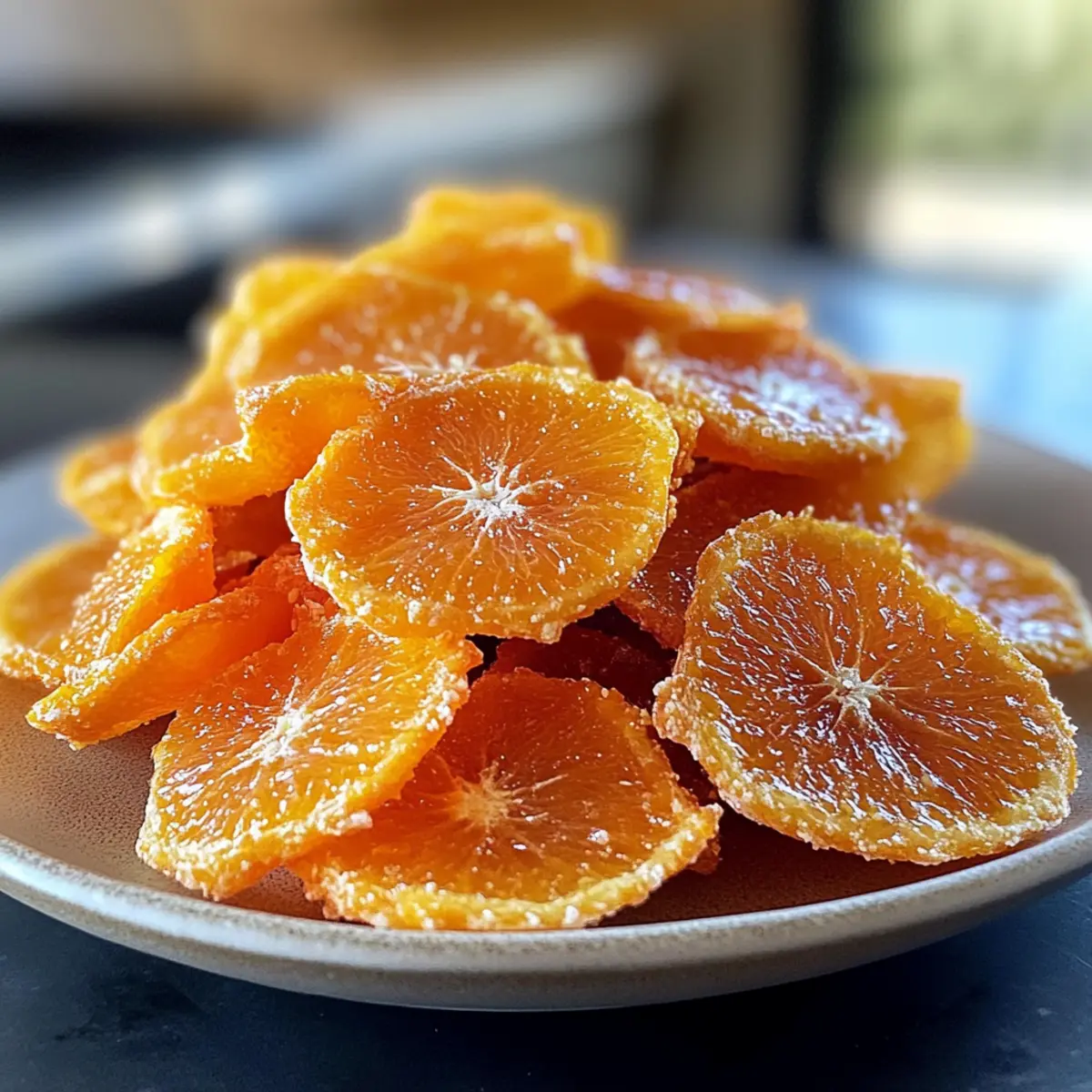 Irresistibly Crispy Tangerine Chips