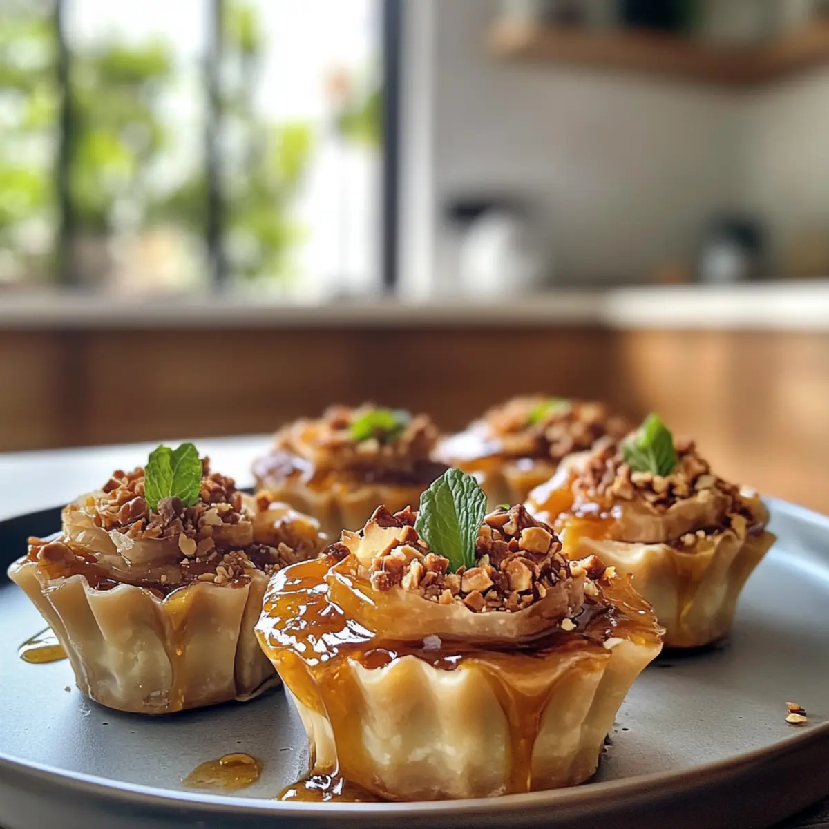 Irresistible Healthier Vegan Baklava Cups