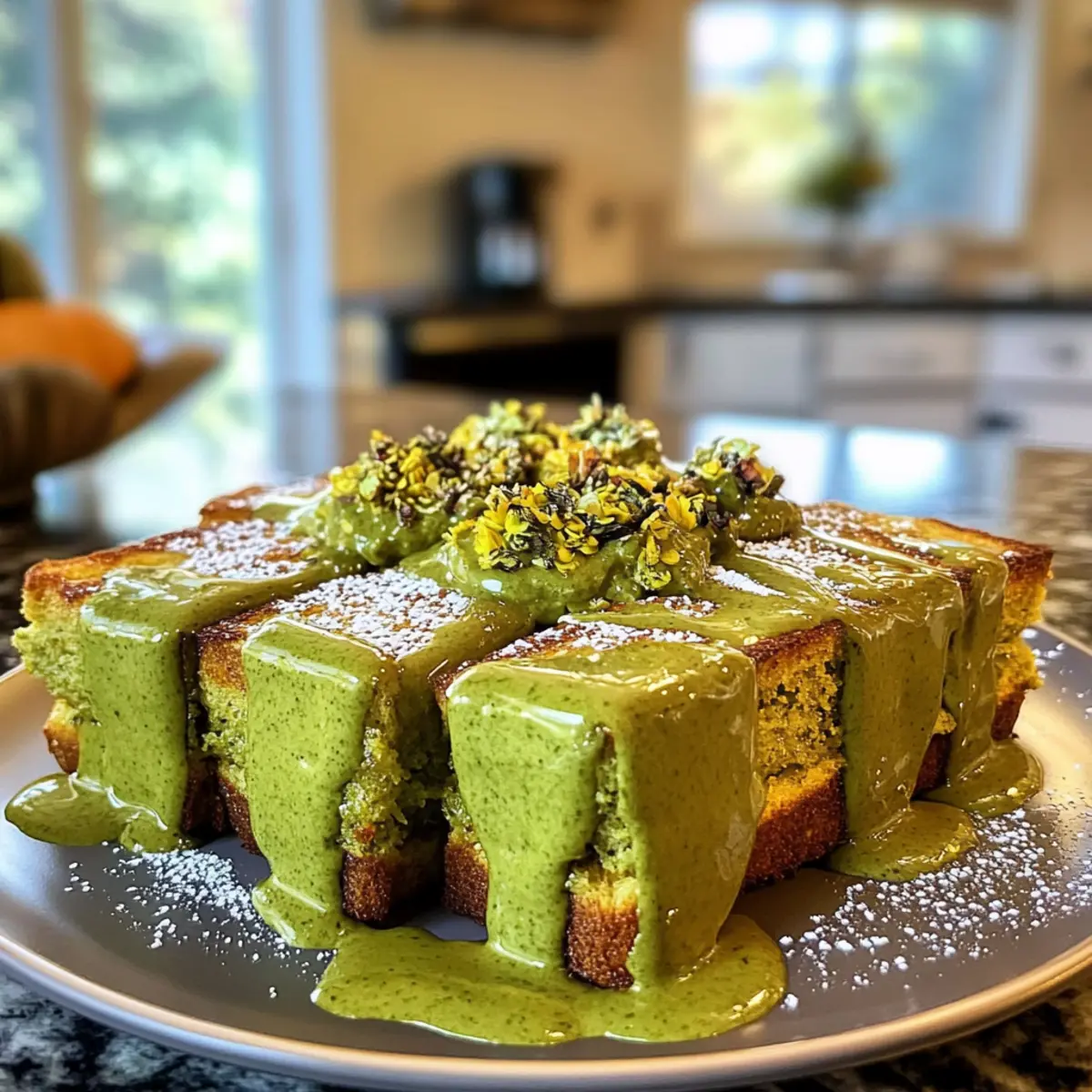 Irresistible Creamy Friendsgiving Matcha French Toast Recipe