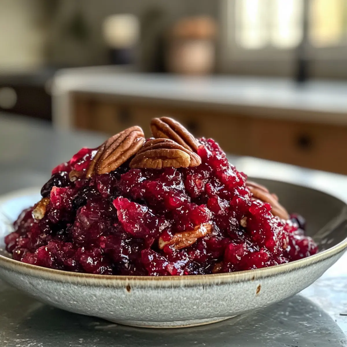 Irresistible Tangy Cranberry Relish with Toasted Pecans