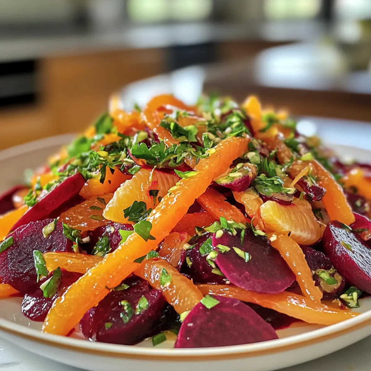 Vibrant Tangerine, Beet, and Carrot Salad