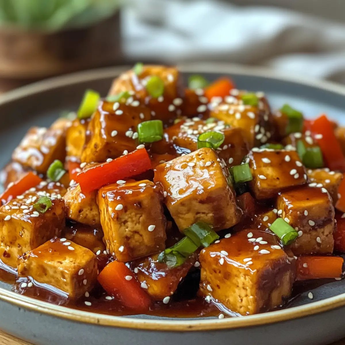 Irresistible Savory Tofu Teriyaki Stir Fry Recipe with Sesame Seeds