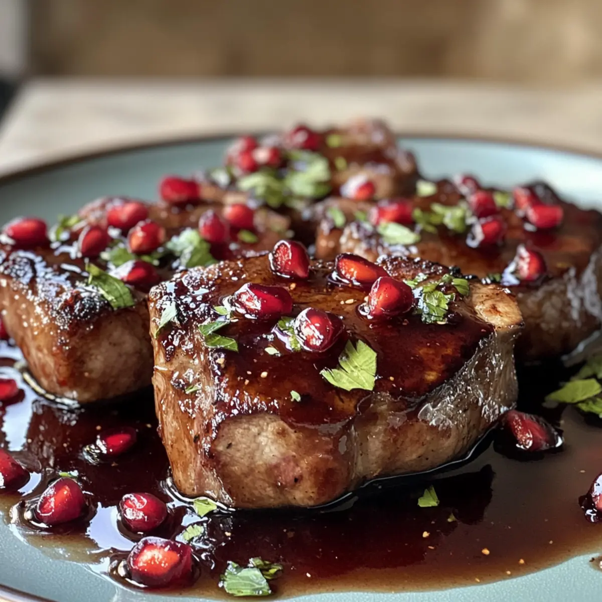 Irresistible Savory Pomegranate Glazed Lamb Chops
