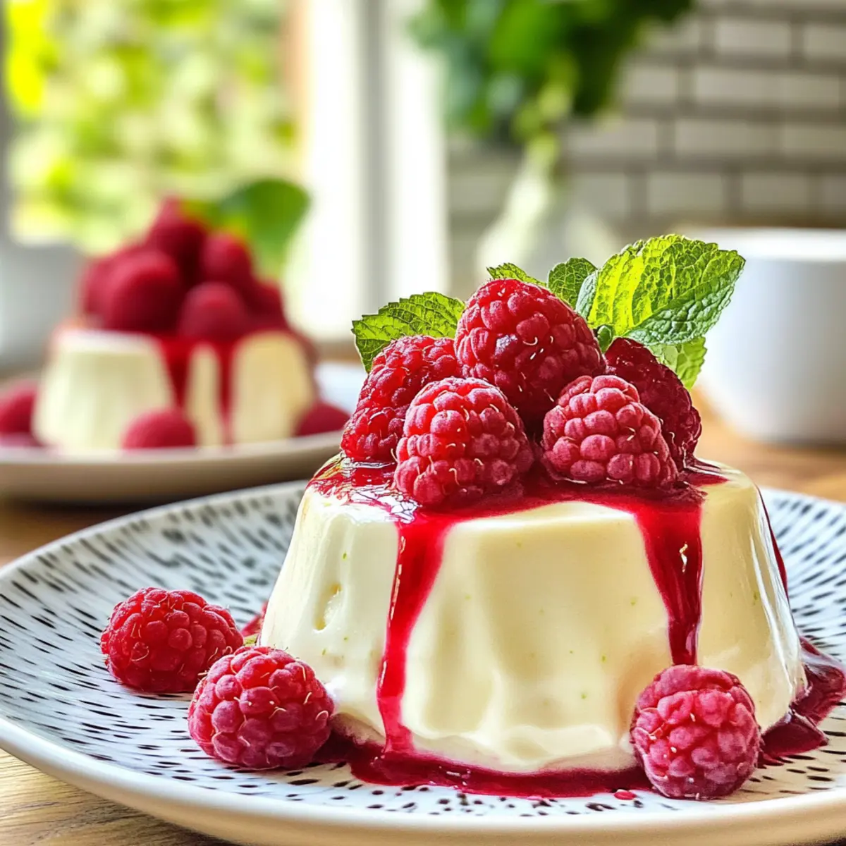 Refreshing Creamy Lime Possets with Raspberries Delight