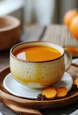 Aromatic Delightful Spiced Persimmon Turmeric Tea Recipe