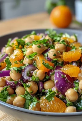 Zesty Fresh Tangerine Spiced Chickpea Salad Recipe Delight