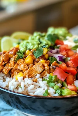 Savory Flavorful Instant Pot Chicken Burrito Bowls Recipe
