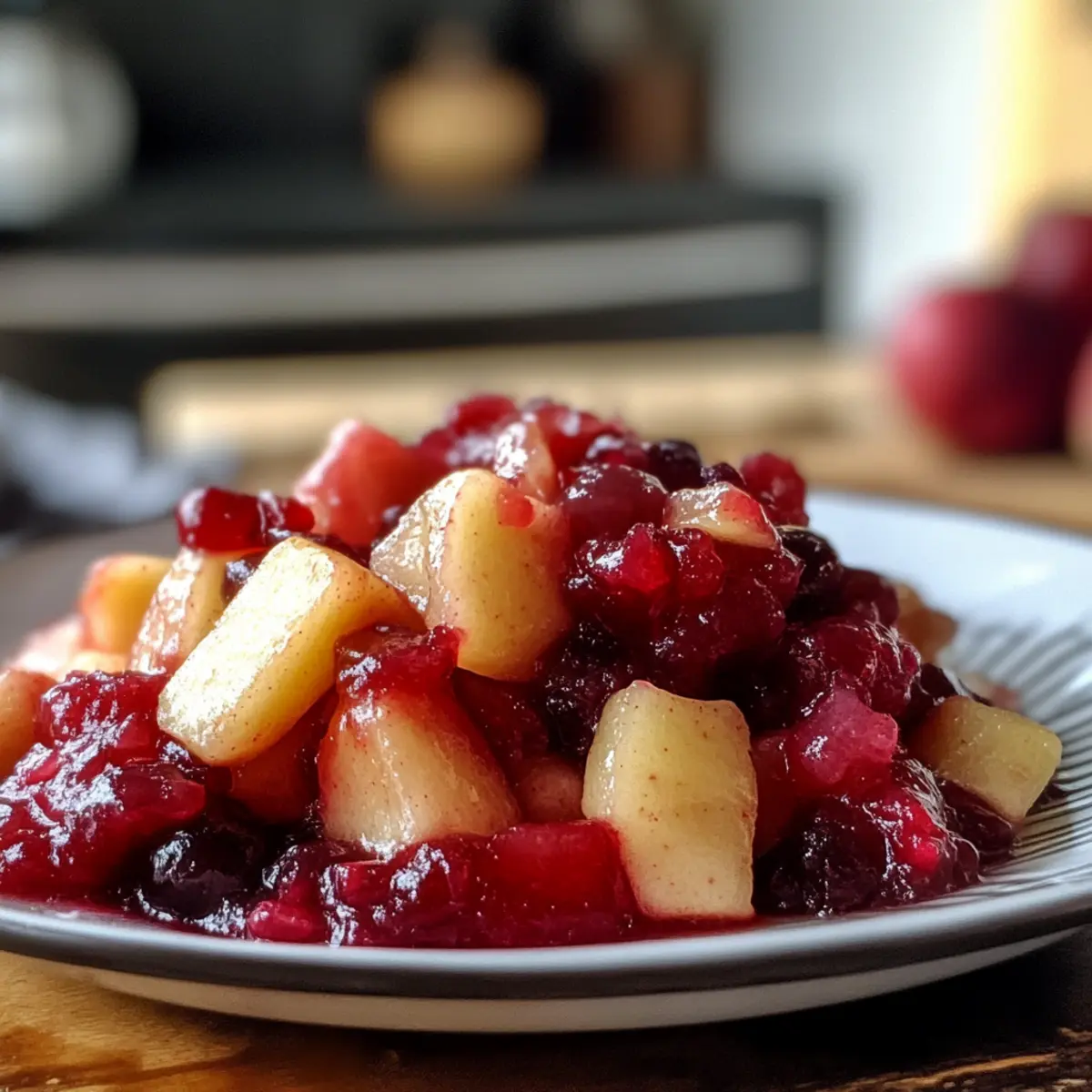 Exciting Crunchy Apple Cranberry Relish Recipe