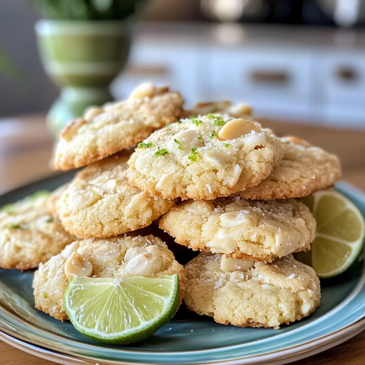 Irresistible Creamy Coconut Lime Macadamia Cookies