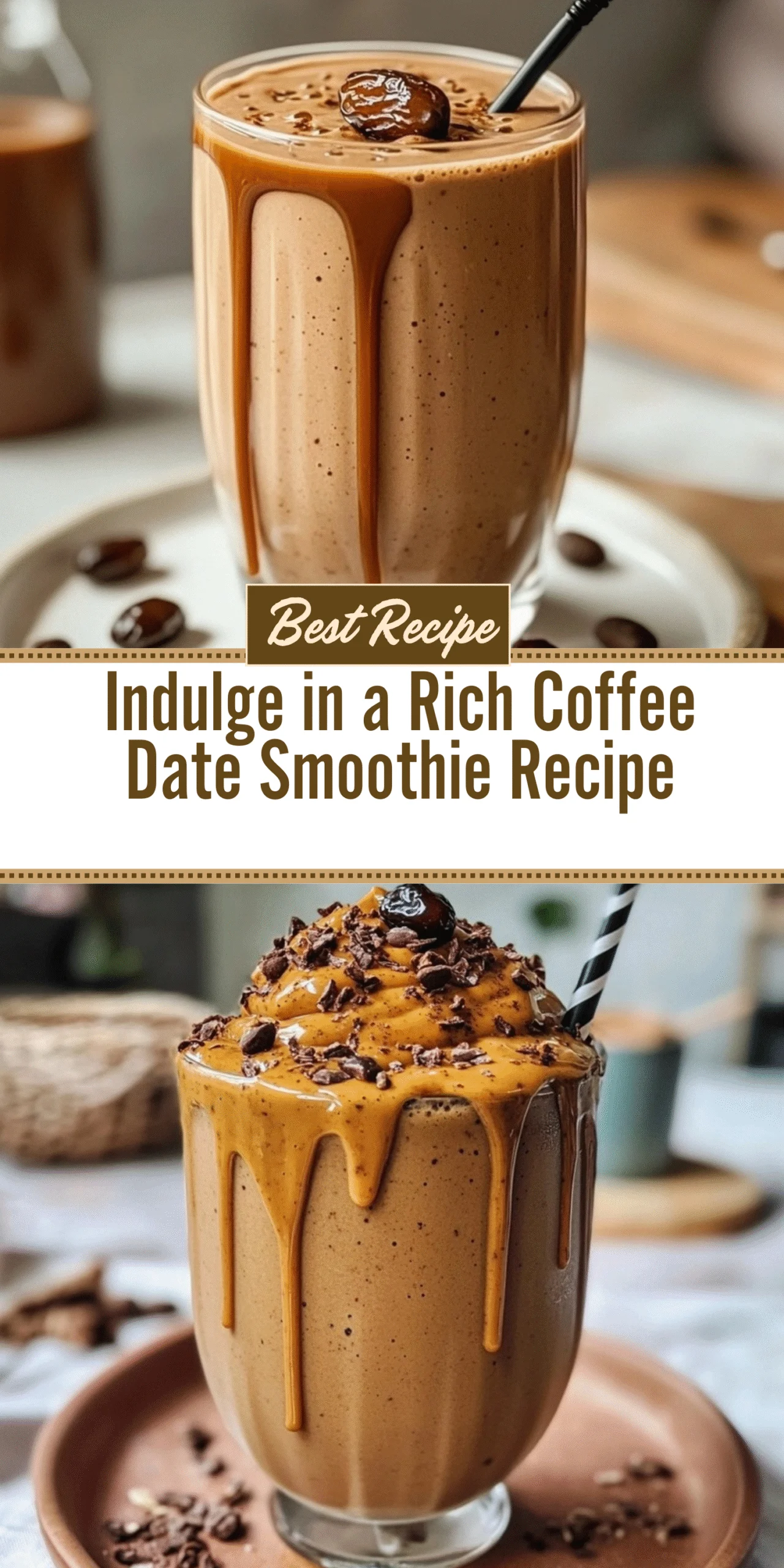 Indulge in a Rich Coffee Date Smoothie Recipe