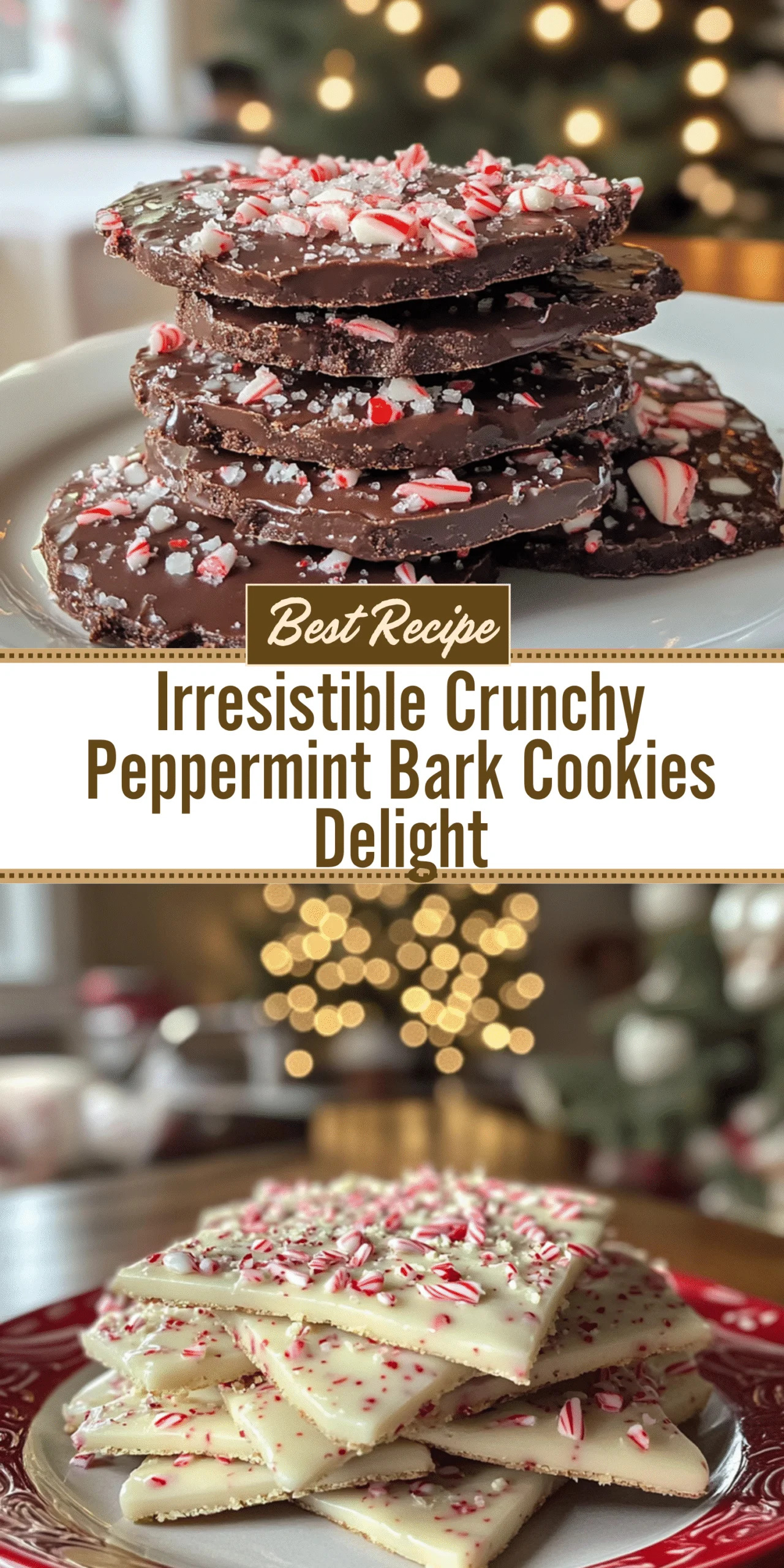 Irresistible Crunchy Peppermint Bark Cookies Delight