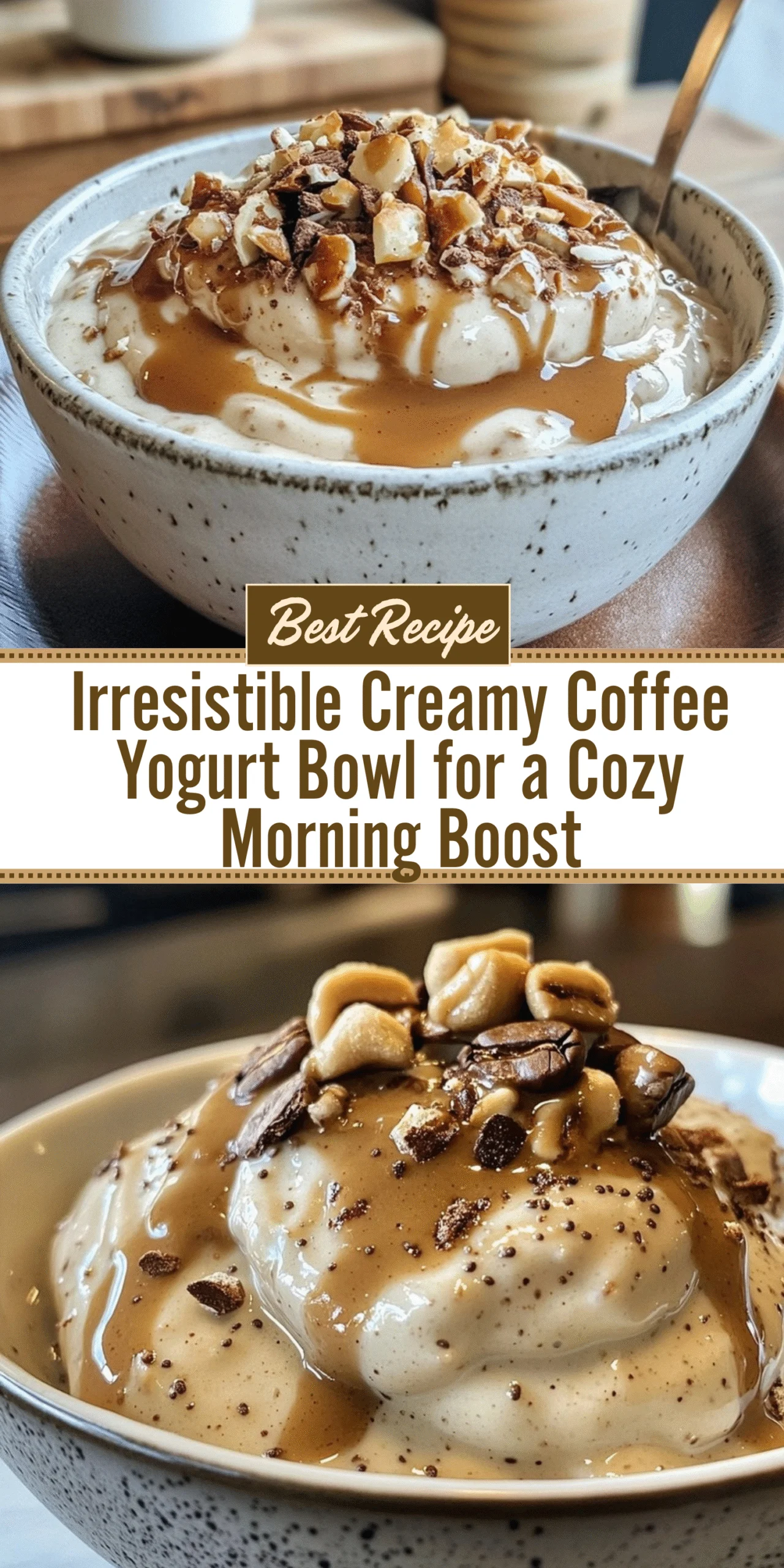 Irresistible Creamy Coffee Yogurt Bowl for a Cozy Morning Boost