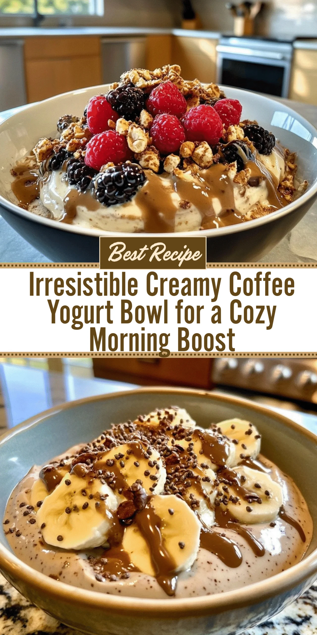 Irresistible Creamy Coffee Yogurt Bowl for a Cozy Morning Boost