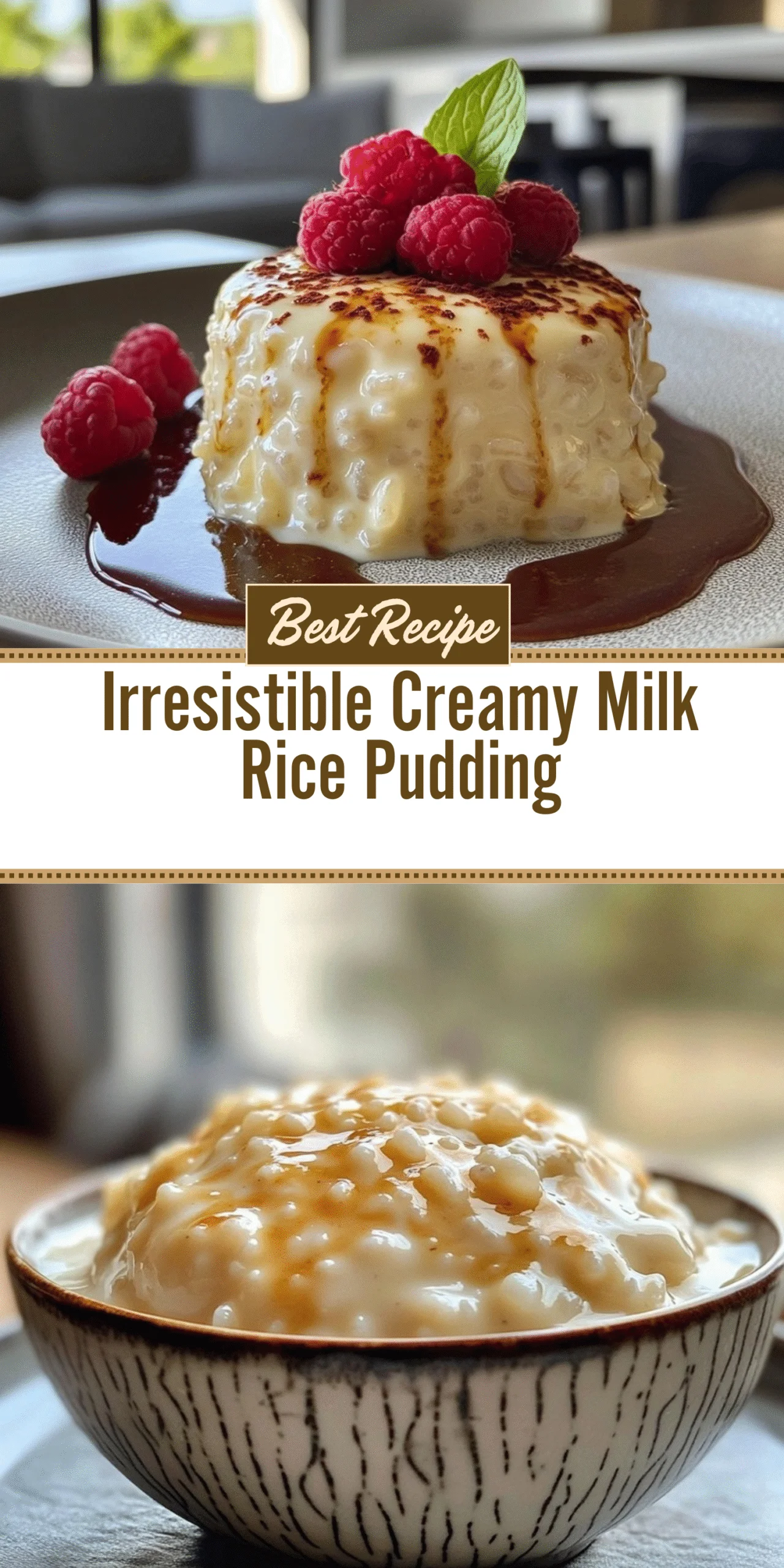Irresistible Creamy Milk Rice Pudding