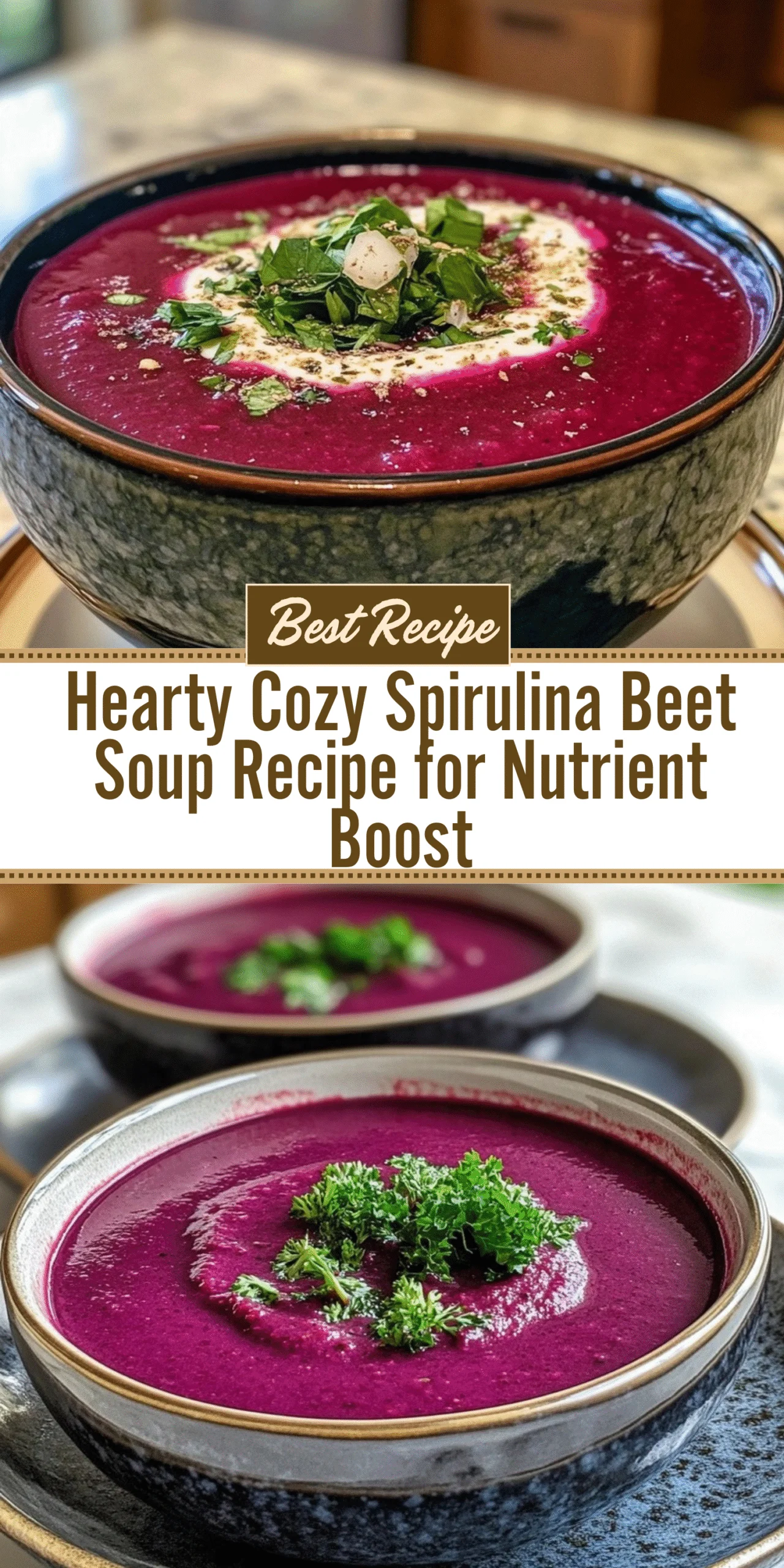 Hearty Cozy Spirulina Beet Soup Recipe for Nutrient Boost