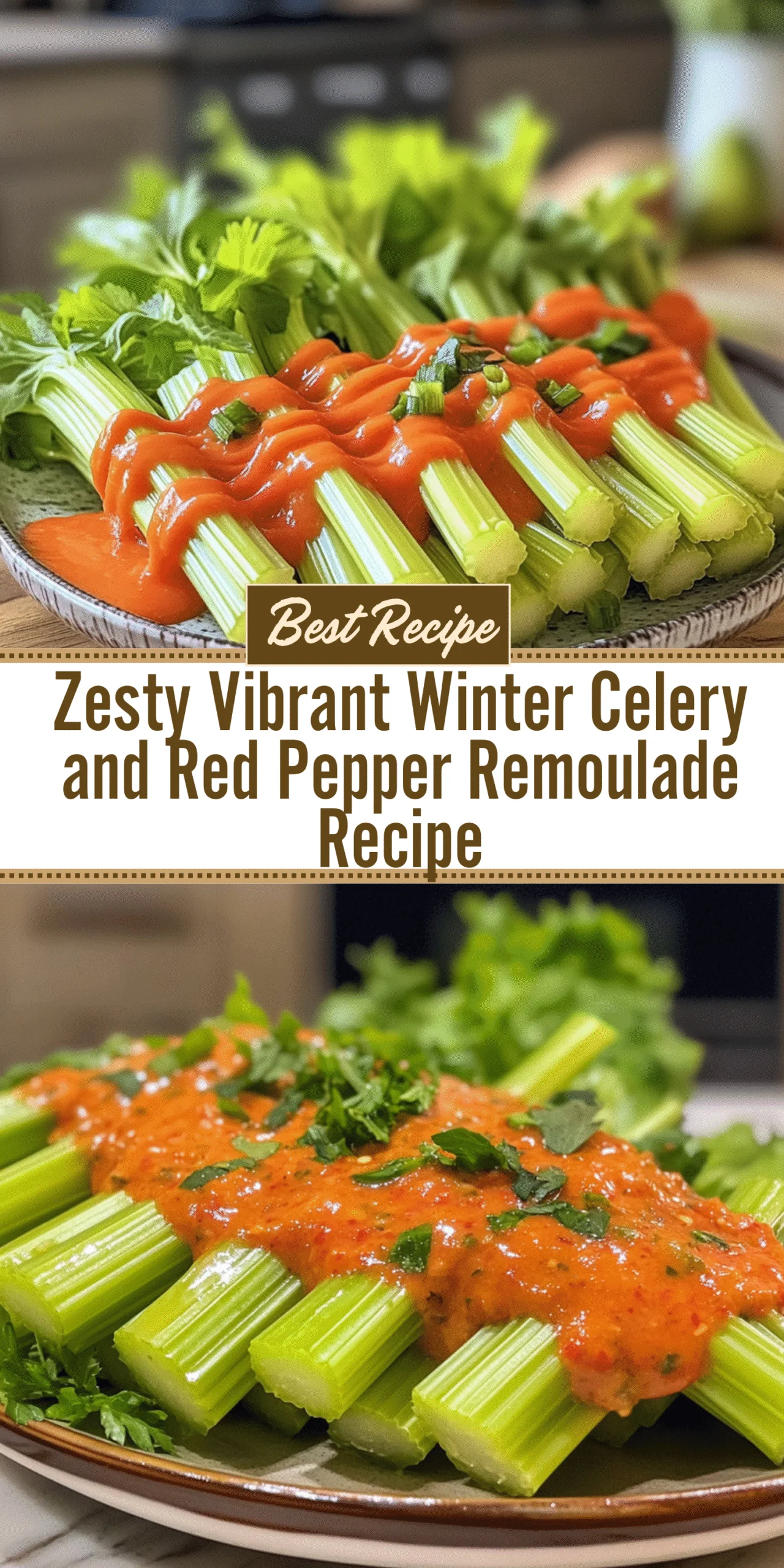 Zesty Vibrant Winter Celery and Red Pepper Remoulade Recipe