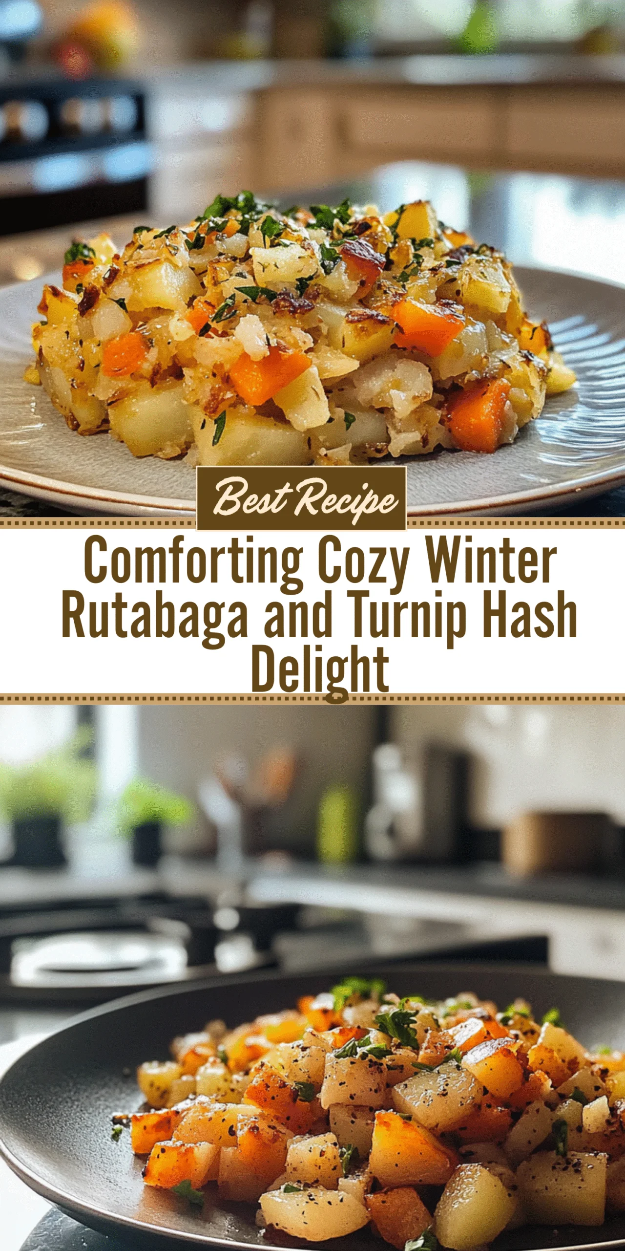 Comforting Cozy Winter Rutabaga and Turnip Hash Delight