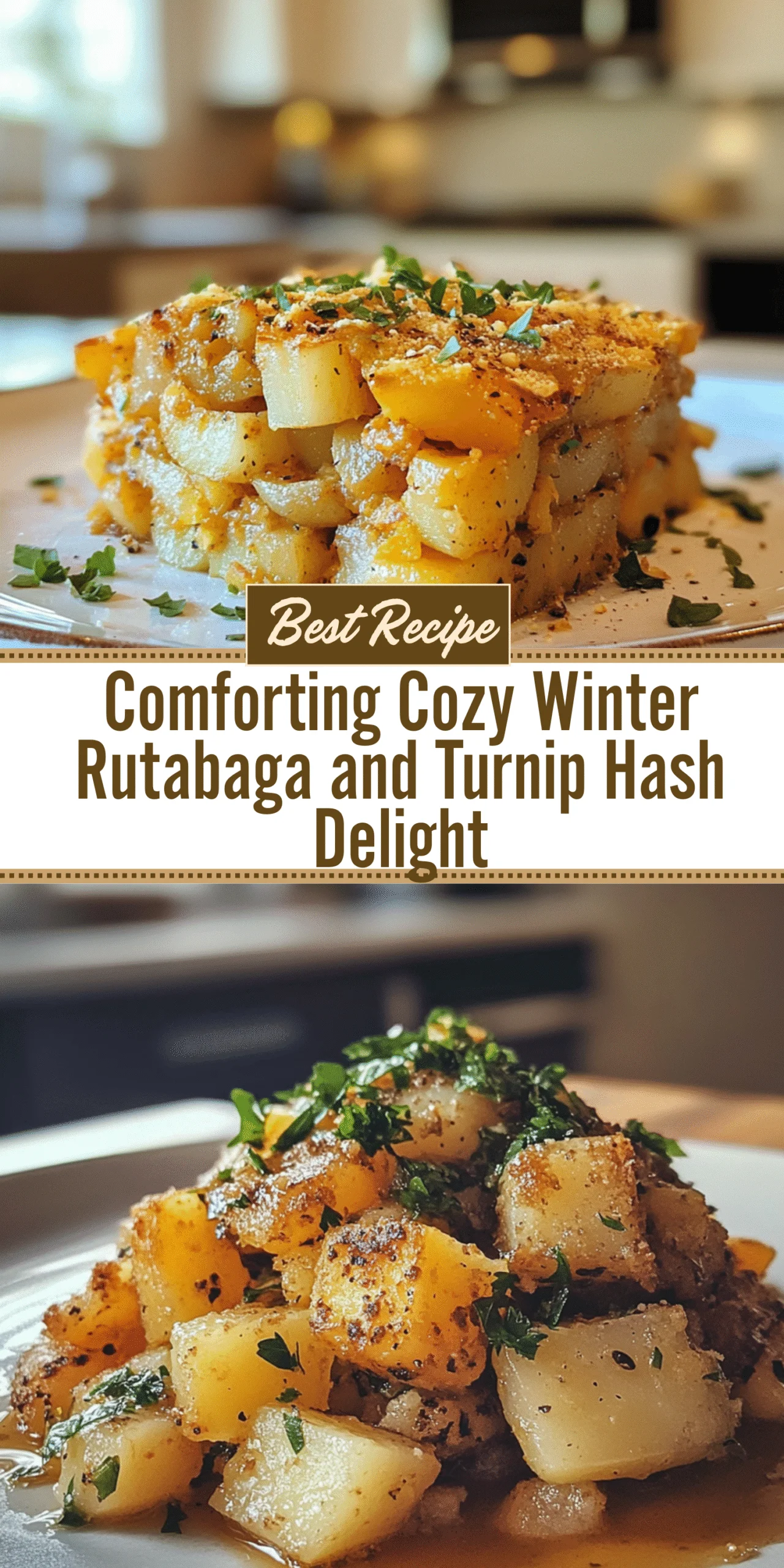 Comforting Cozy Winter Rutabaga and Turnip Hash Delight