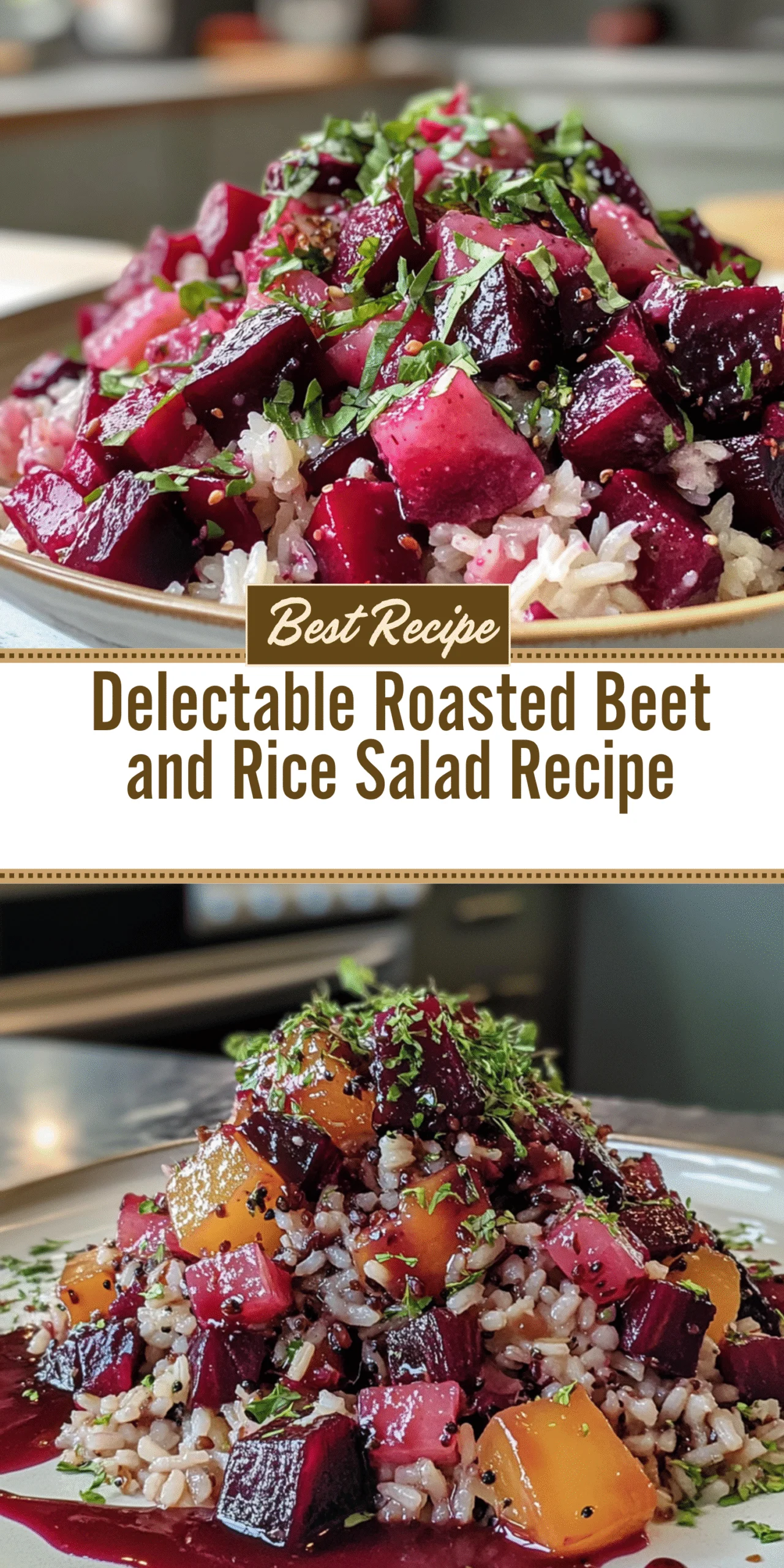 Delectable Roasted Beet and Rice Salad Recipe