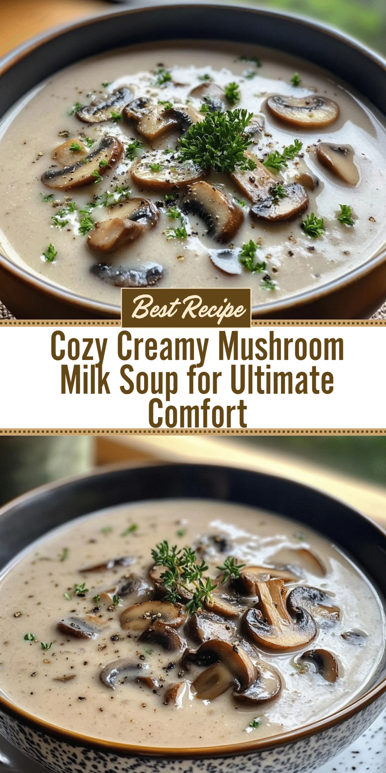 Cozy Creamy Mushroom Milk Soup for Ultimate Comfort